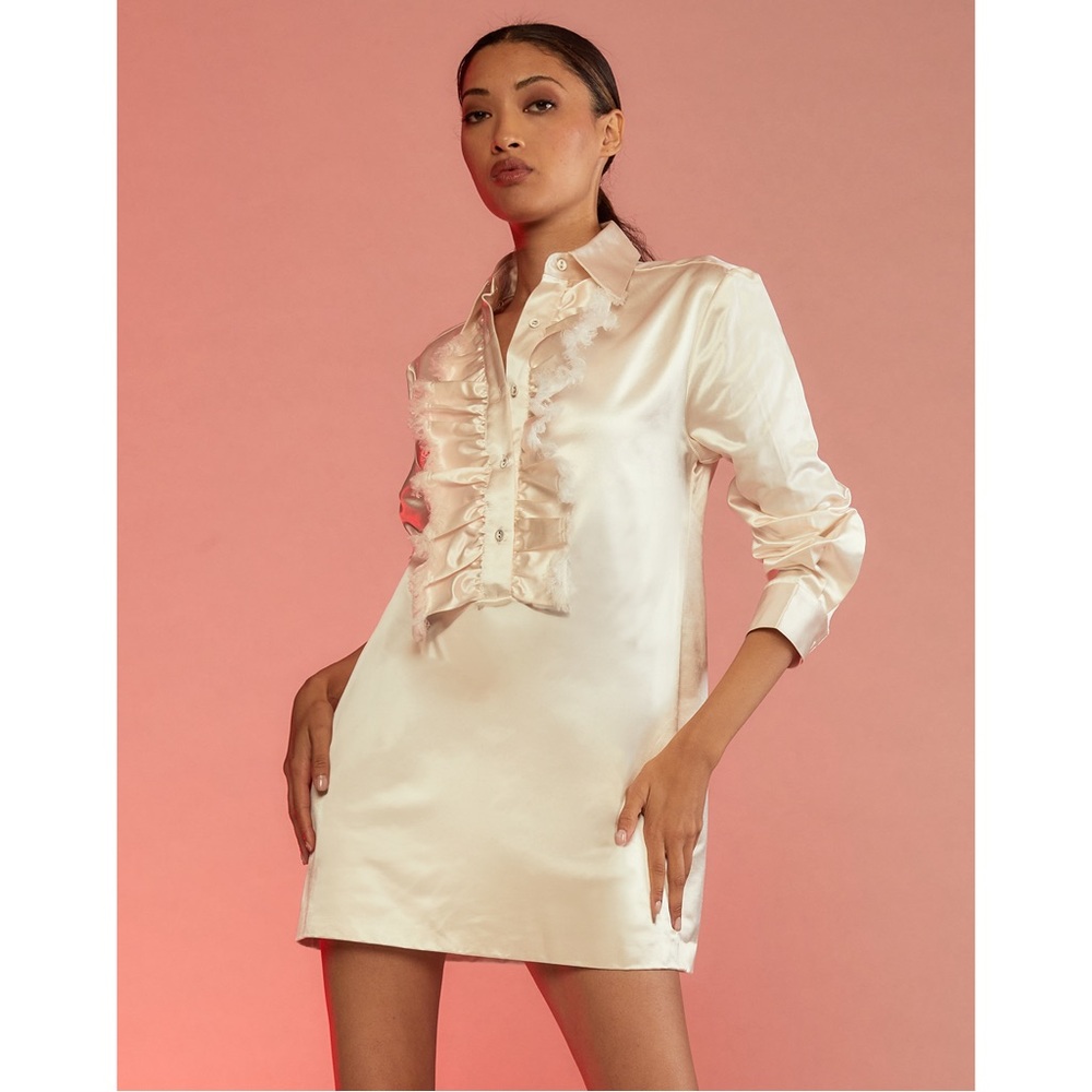 NWT Cynthia Rowley Ruffle Dress Large